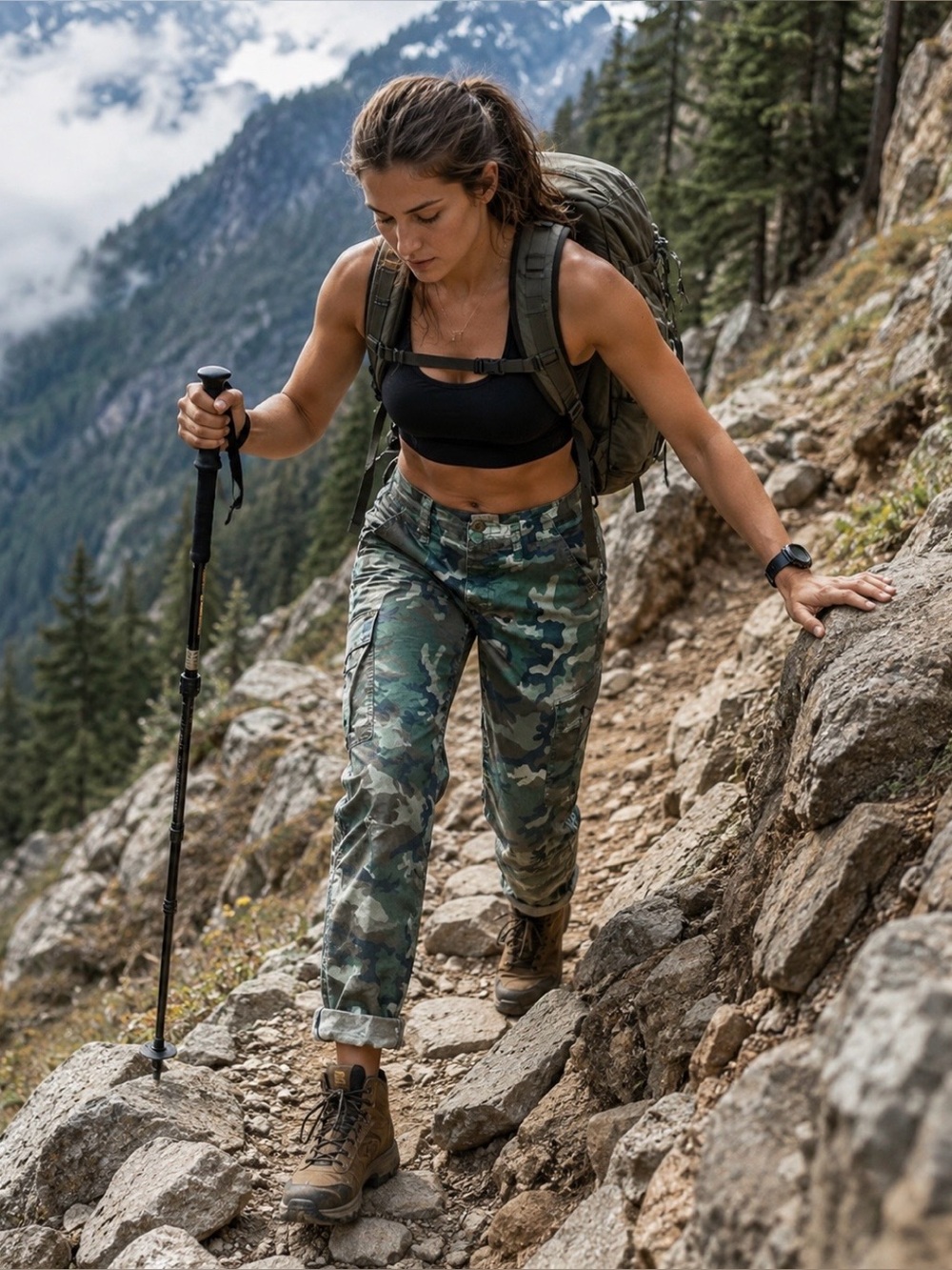 Anthropologie Sanctuary Camo Cargo Pant